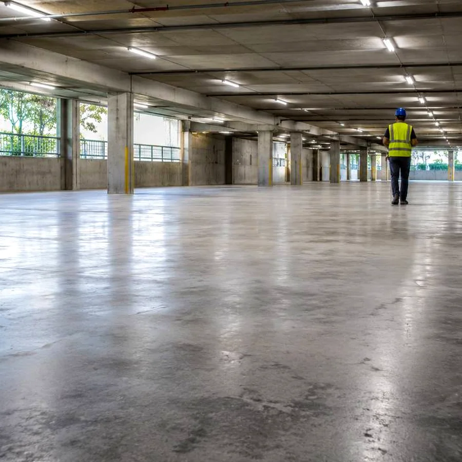 Clean prepared concrete surface ready for the next trade